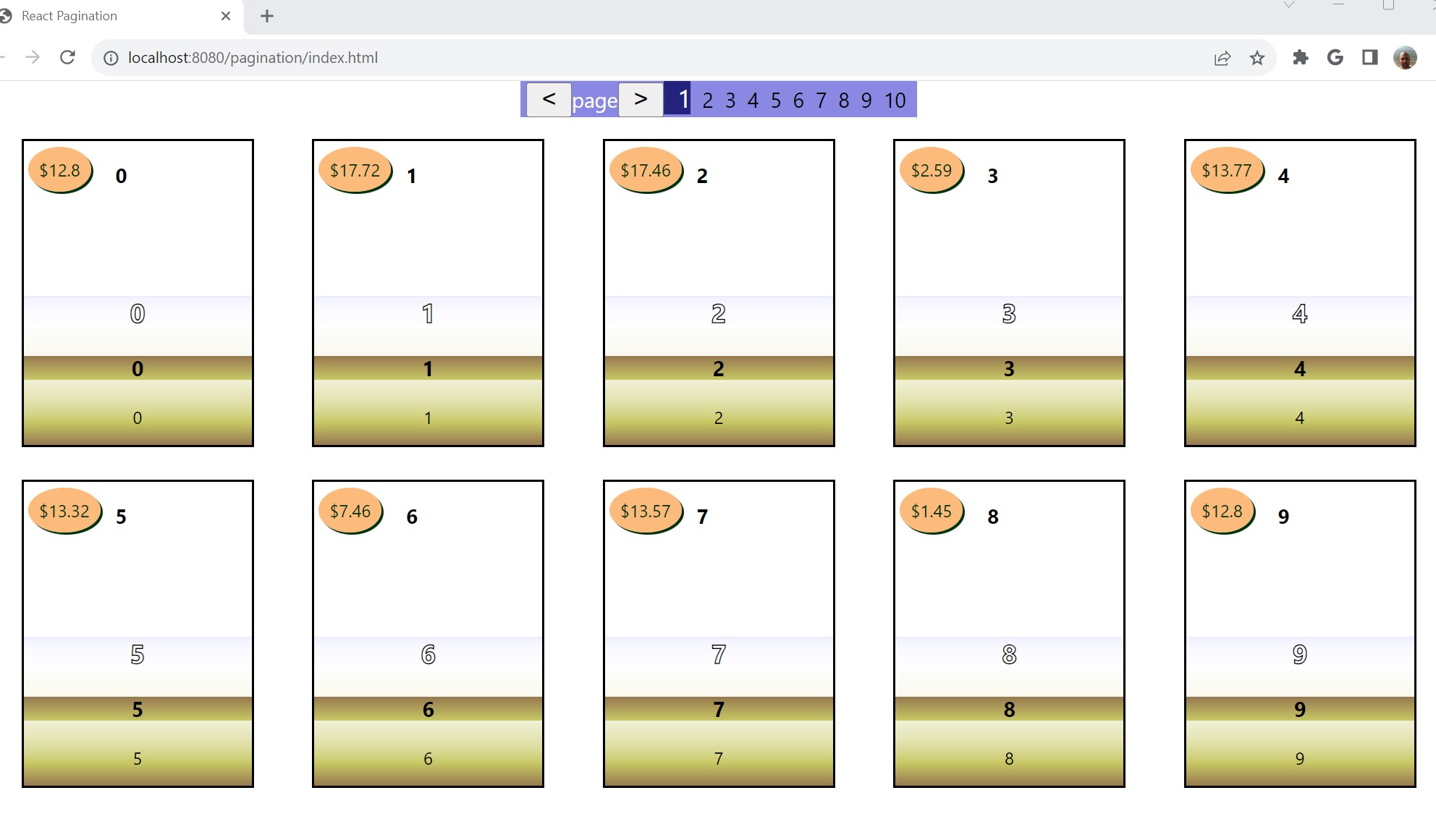 react pagination